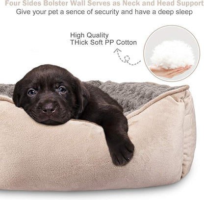 JOEJOY Rectangle Dog Bed for Large Medium Small Dogs Machine Washable Sleeping - Image 4