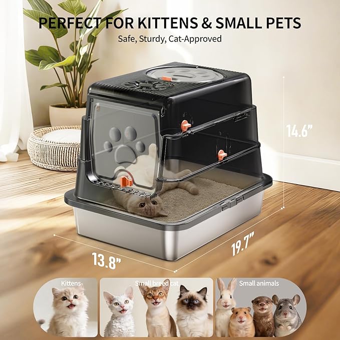 Stainless Steel Cat Litter Box - Image 2