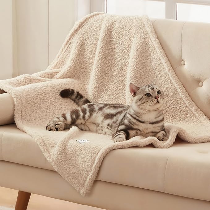 1 Pack 3 Calming Blankets Fluffy Premium Fleece Pet Blanket Soft Sherpa Throw - Image 7