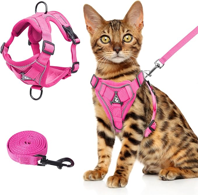 Wanheart Summer cat Chest Harness and Leash, Anti-Escape Adjustable Soft mesh by Unknown