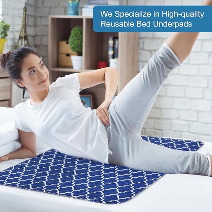 OUTCREATOR® Washable Bed Pads 34" x 36", Incontinence Mattress Protector - Image 7