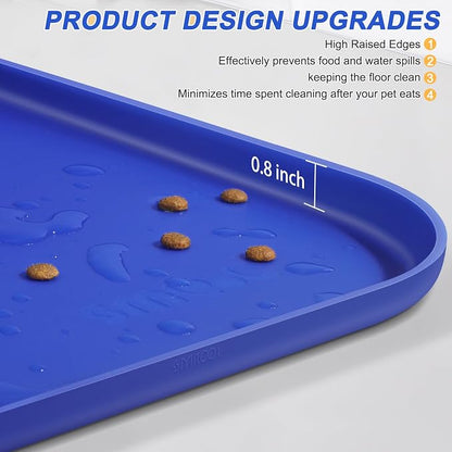 Silicone Pet Feeding Mat with Raised Edge - Image 4