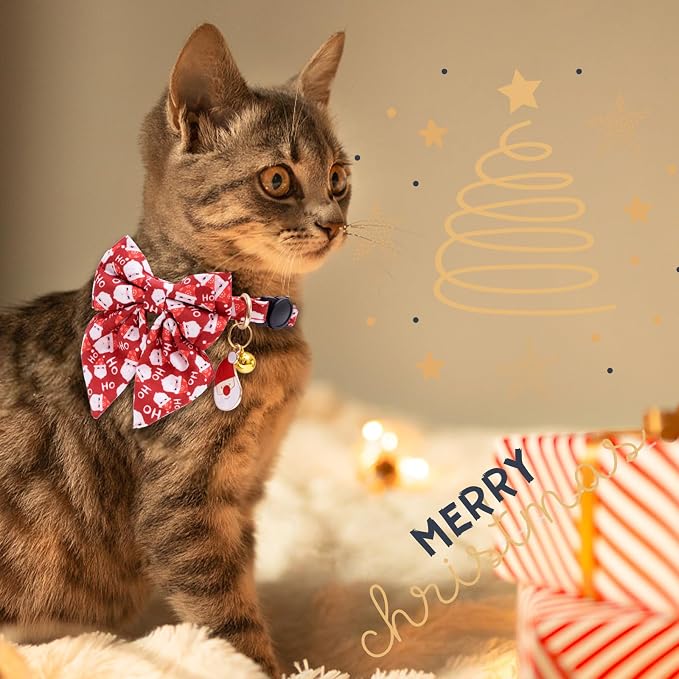 Faygarsle 2 Pack Christmas Cat Collar Cute Holiday Cat Collar - Image 6
