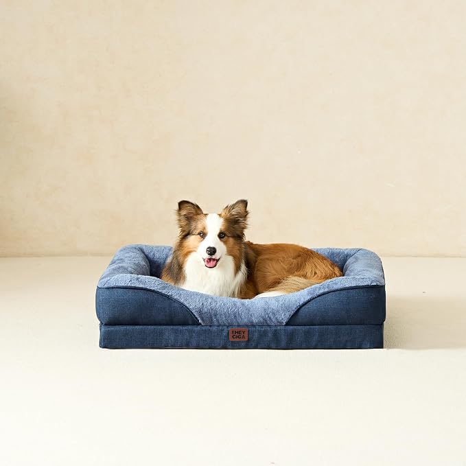 EHEYCIGA Orthopedic Dog Bed for Medium Dog, Waterproof Liner & Washable - Image 9