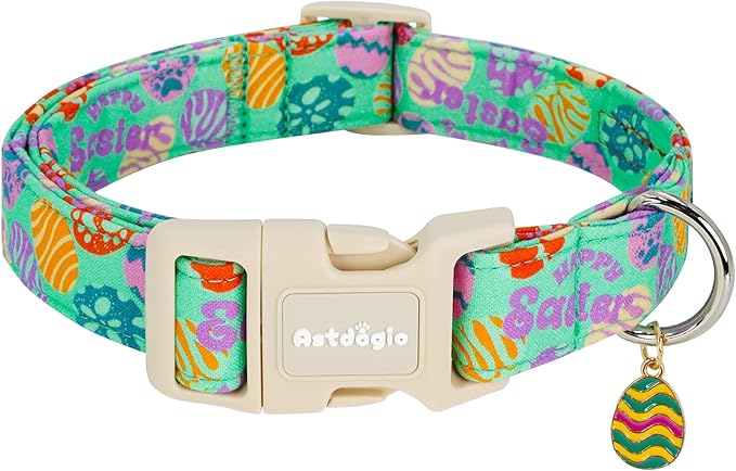 Easter Dog Collar for Extra Small Dogs, Adjustable Green Small Dog Collar by Unknown