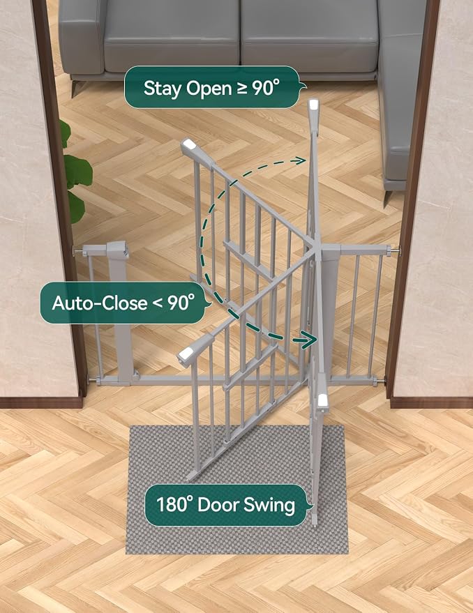 BABELIO 36 Inch Extra Tall Baby Gate - Image 6