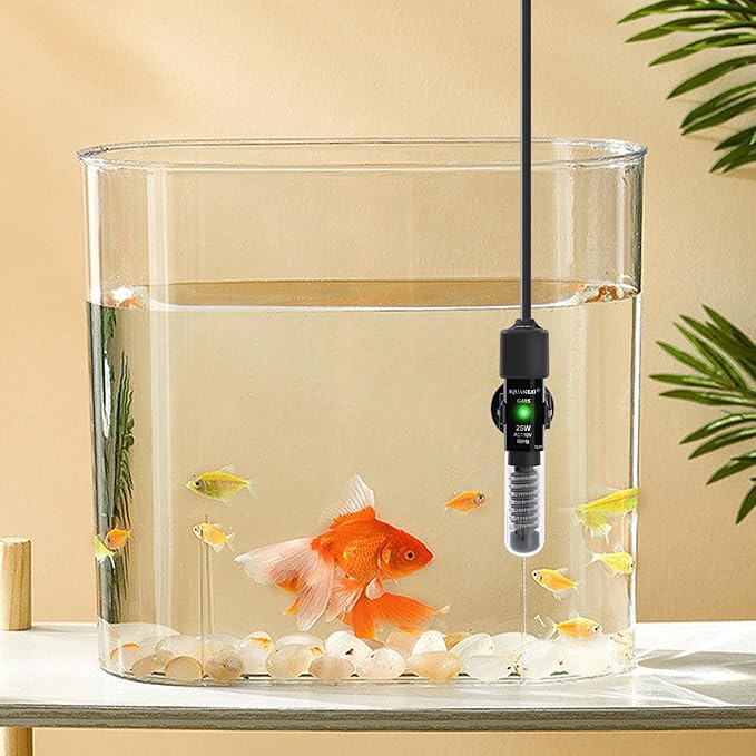 AQUANEAT Aquarium Heater, 25W Small Betta Fish Tank Heater, Mini Preset Water - Image 8