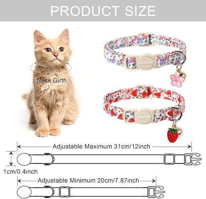 ARING PET 2 Pack Cat Collar-Cute Kitty Collars - Image 4