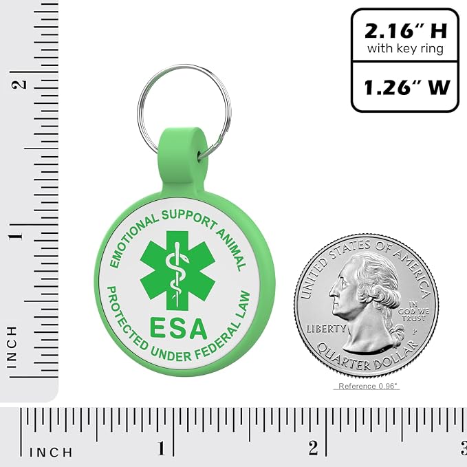 ESA Dog Tag, QR Code Dog Tag, Modifiable Free Pet Online Profile, Scannable QR - Image 4