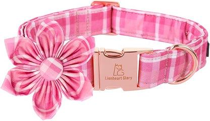 Lionheart Glory Dog Collar, Cute Floral Pattern Pet Collar Adjustable Pet Collar by LionheartGlory