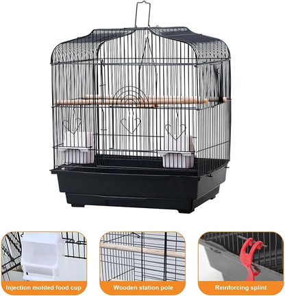 Travel Bird Cage 20.5x18.1x14.2 Inch, Portable Bird Carrier - Image 6
