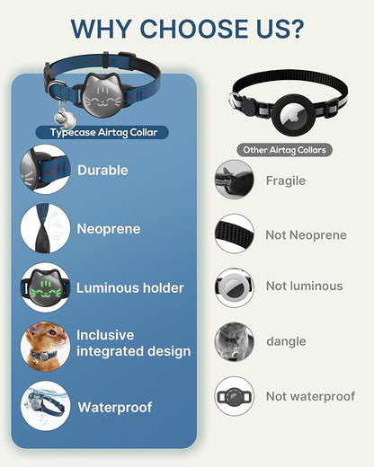 Waterproof Airtag Cat Collar, Breakaway Cat Airtag Collar - Image 3