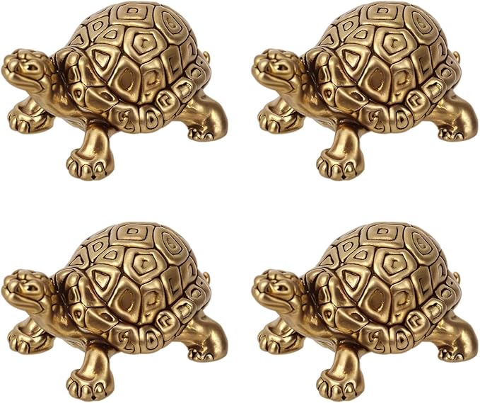 4pcs Mini Turtle Shape Copper Bath Disk Ornaments Decorations, Copper Bird Bath by Unknown