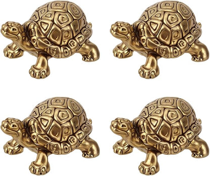 4pcs Mini Turtle Shape Copper Bath Disk Ornaments Decorations, Copper Bird Bath by Unknown