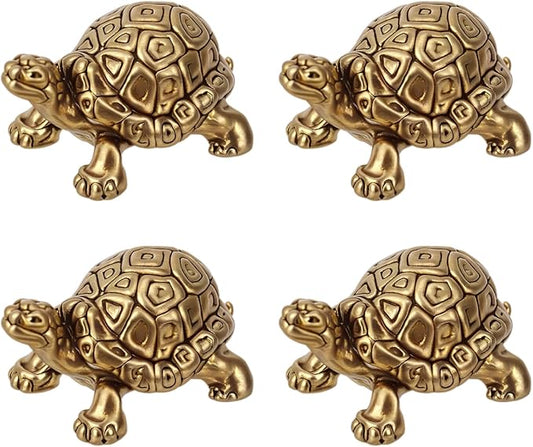 4pcs Mini Turtle Shape Copper Bath Disk Ornaments Decorations, Copper Bird Bath by Unknown