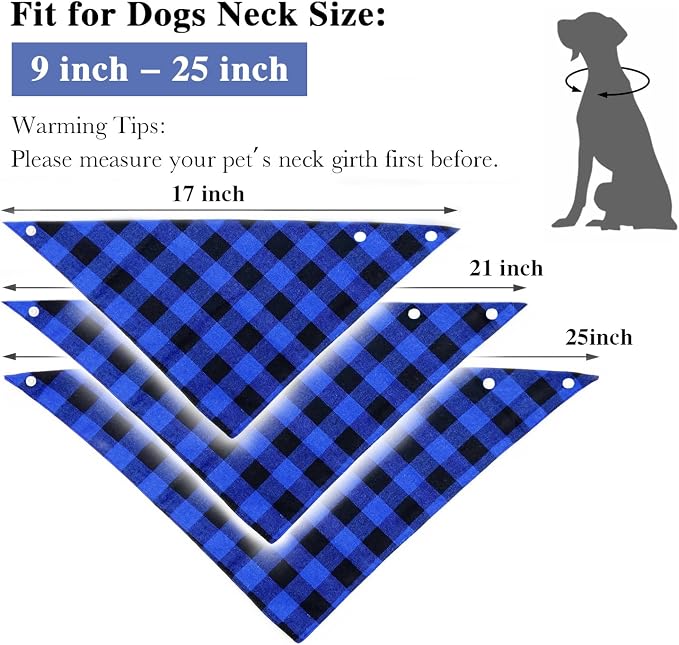 Christmas Plaid Dog Bandana - Image 3
