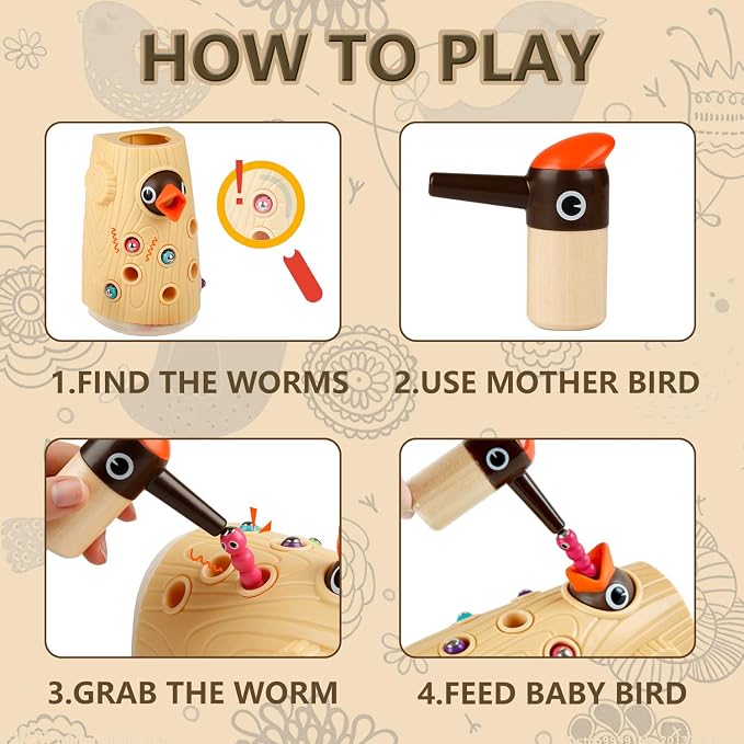 TOP BRIGHT Montessori Toys for 2 Year Old Girl and Boy, Fine Motor Skills - Image 3