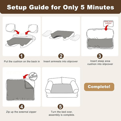 Large Cat Beds for Indoor Cats, Dog Couch Bed, Cute Cat Couch Sofas for Less - Image 7