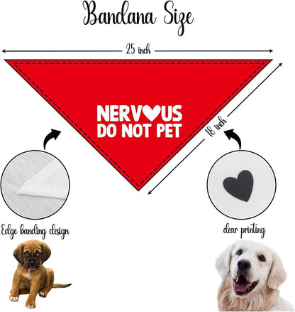 Nervous Do Not Pet Dog Bandana Service Bandana Service Dog in Training Funny - Image 2