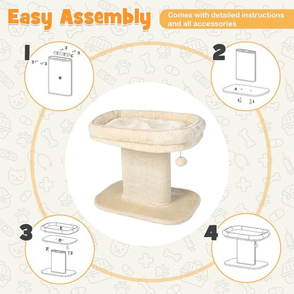 Tangkula Cat Tree for Indoor Cats, 2-Tier Cat Tower - Image 9