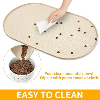 KPWACD Pet Feeding Mat for Dogs and Cats, Silicone Dog Placemat Non-Slip - Image 5