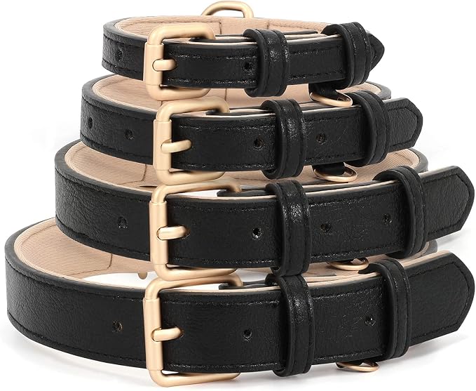 WHIPPY Leather Dog Collar for Small Medium Large Dog Adjustable Soft Breathable - Image 7