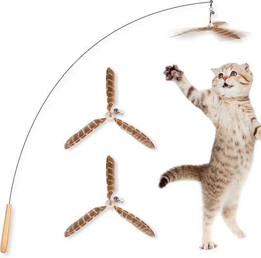 JXFUKAL Cat Wand Toys, Interactive Cat Toys by JXFUKAL