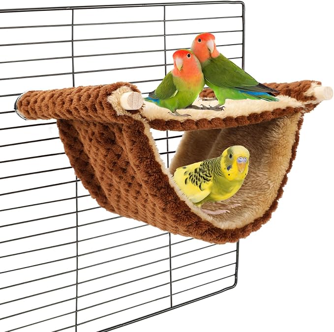 BWOGUE Winter Warm Bird Nest Bed Hanging Hammock Snuggle Hut Parrot House Tent by BWOGUEPetHome