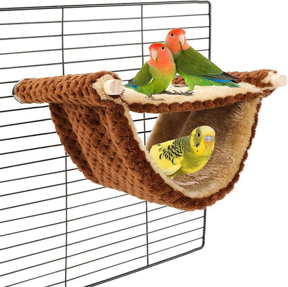 BWOGUE Winter Warm Bird Nest Bed Hanging Hammock Snuggle Hut Parrot House Tent by BWOGUEPetHome