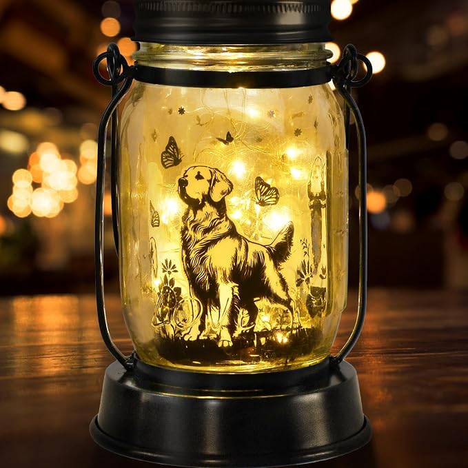 Golden Retriever Gifts for Women/Men Golden Retriever Solar Lanterns Dog Mom - Image 8