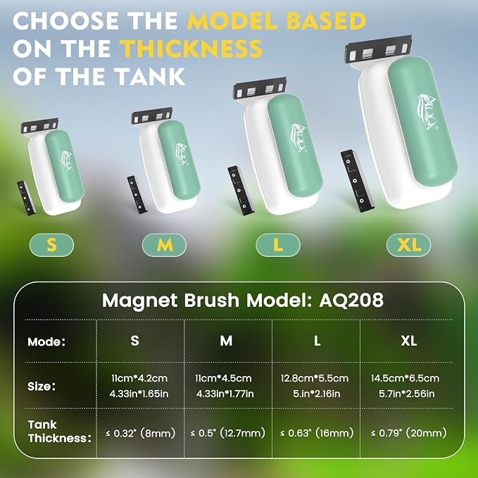 AQQA Aquarium Magnet Glass Cleaner - Image 9