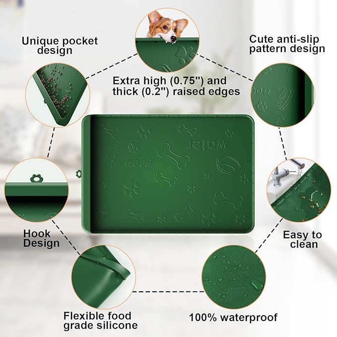 Dog Food Mat - Silicone Dog Mat - Image 4