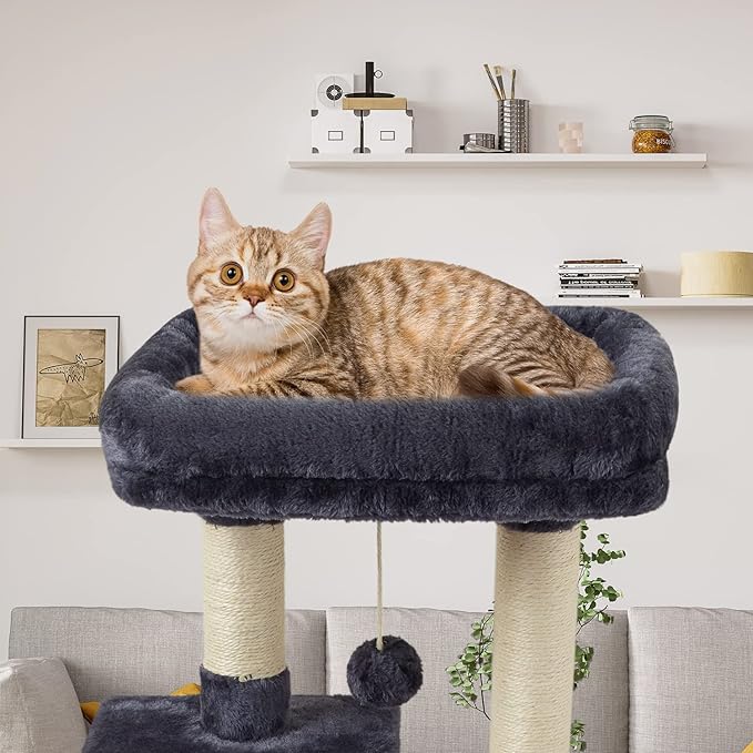 FISH&NAP Cute Cat Tree Kitten Cat Tower - Image 3