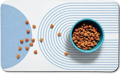 Dog Food Mats for Floors Waterproof, Cat Water Bowl Mats Pet Feeding Absorbent by Zoeeya