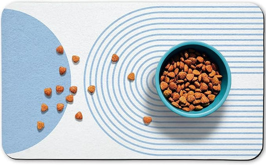 Dog Food Mats for Floors Waterproof, Cat Water Bowl Mats Pet Feeding Absorbent by Zoeeya