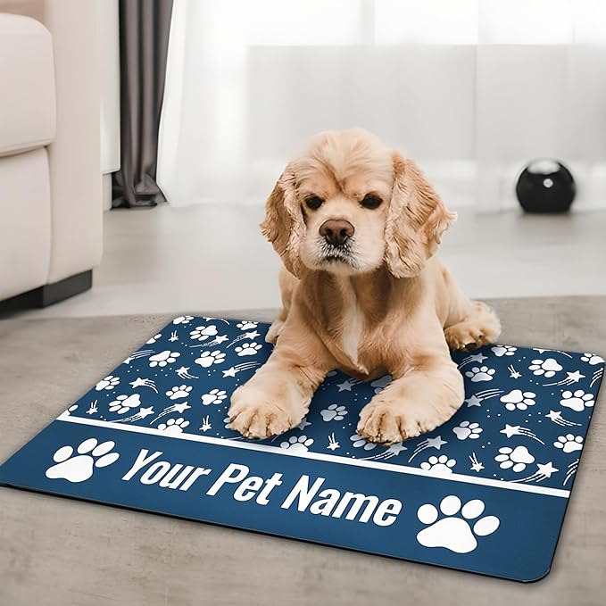 Personalized Dog Food Mat Custom Pet Feeding Absorbent Mats - Image 6