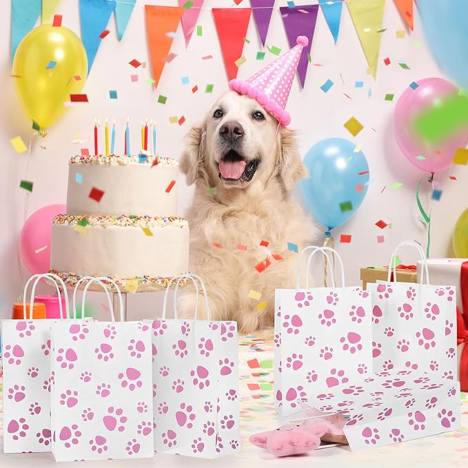 Blulu 20 Pcs Puppy Dog Paw Gift Bags - Image 7