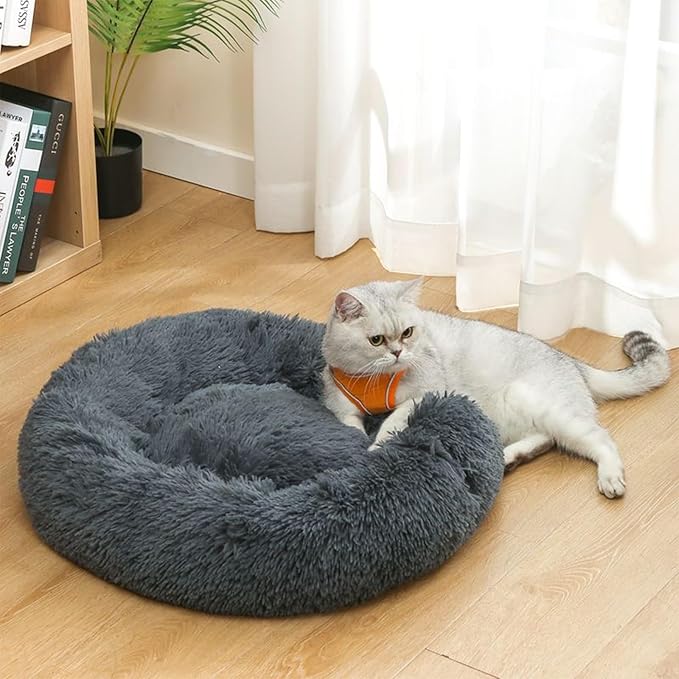 Nisrada Dog Bed for Small Medium Large Dogs, 20 inch Calming, Washable-Round - Image 4