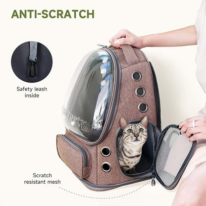 Cat Backpack Carrier, Breathable Cat Carrier Large Space Bubble Pet Backpack - Image 3