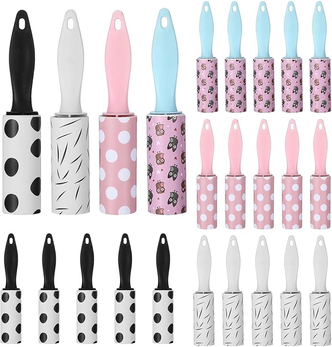 24 PCS Mini Lint Roller 720 Sheets Lint Rollers by Unknown