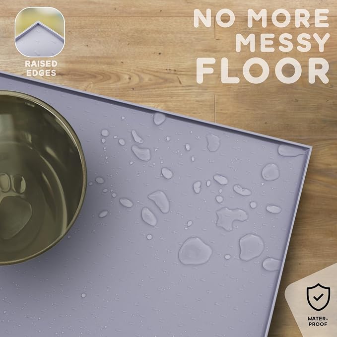 Dog Food Mat - 24x15 Raised Edges Dogs Mat - Image 5