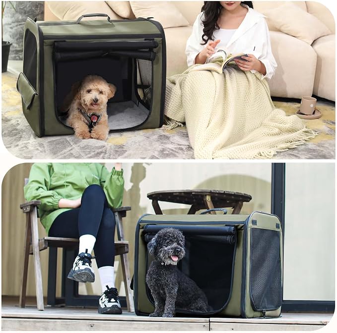 Dog Car Carrier Light Weight 24×17.7×20.5in, Dog Carrier Easy to Assemble - Image 9