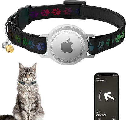 AirTag Cat Collar, Breakaway Cat Air Tag Collar, Reflective Cat Collar by Unknown
