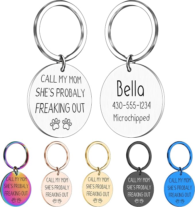 Funny Personalized Dog Tag, Customized Dog Collar by Unknown
