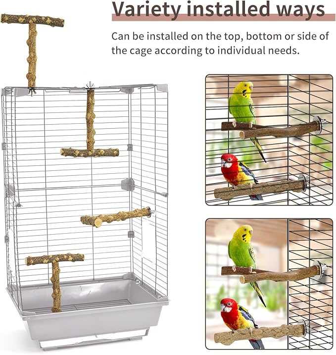 Bird Perches, Bird Perch Chewing Stick Cage Accessories Parrot Climbing - Image 3
