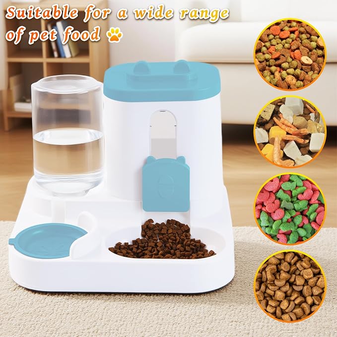 Gravity Cat Feeder and Water Dispenser, 2 in 1 Automatic Cat Feeder, 2 Pack - Image 6