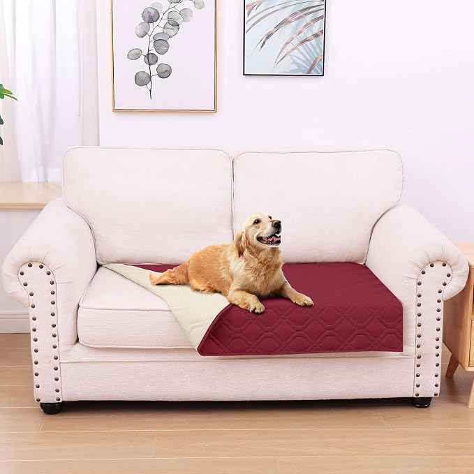 hyha Waterproof Dog Bed Blanket, Soft Pet Blankets, Waterproof Couch Cover by hyha