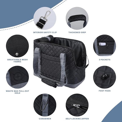 Dog Purse Carrier for Small Dogs, Soft Sided Pet Carrier - Image 4
