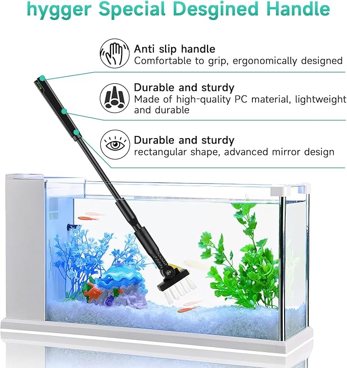 hygger Small Aquarium Cleaning Tools, 4 in 1 Fish Tank Cleaner Kit - Image 4