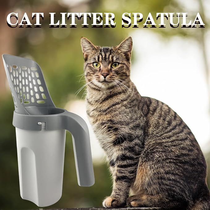 Cat Litter Scooper with Trash Container, Portable Litter Scoop Holder, Litter - Image 7